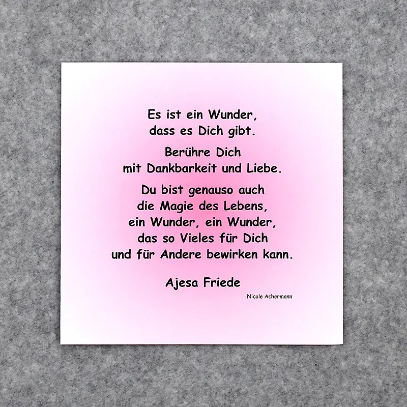 Geschenkkarte mit Couvert – Bild 2