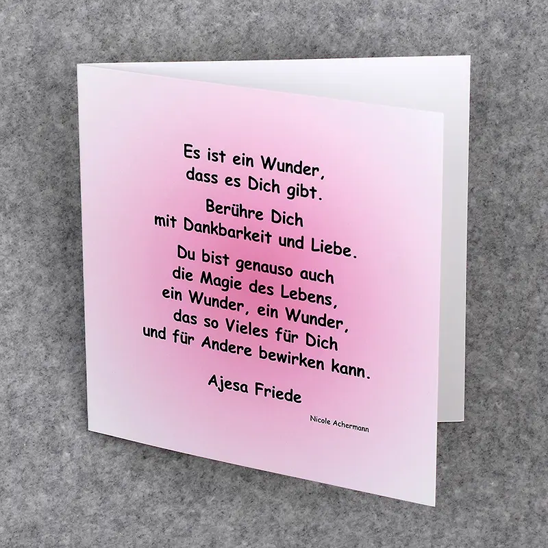 Geschenkkarte mit Couvert – Bild 4